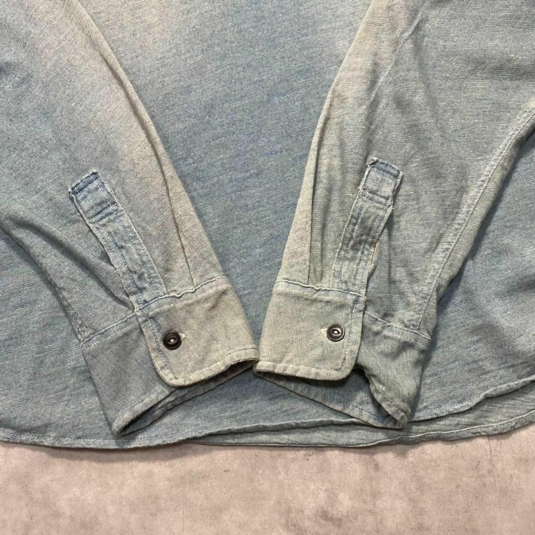 90s POLO ラルフローレン インディゴプルオーバーシャツ USメンズ古着