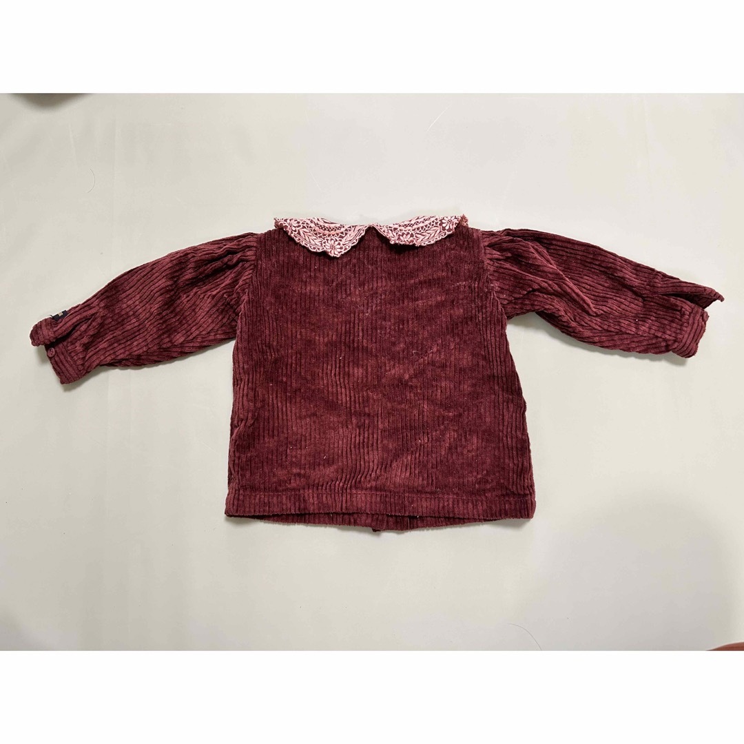 milk様専用　bonjour diary コーデュロイブラウス キッズ/ベビー/マタニティのキッズ服女の子用(90cm~)(ブラウス)の商品写真