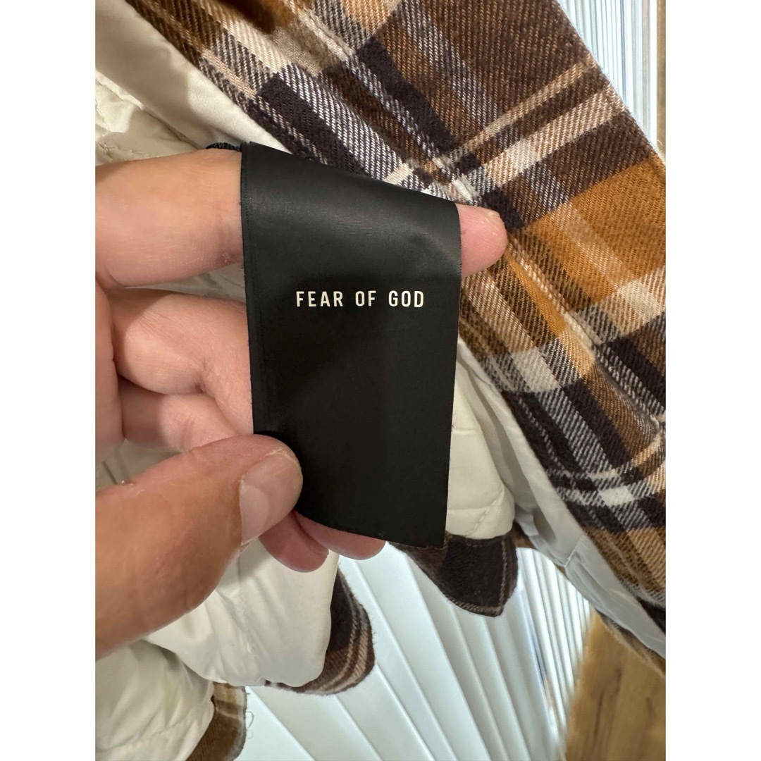 FEAR OF GOD 中綿入りオーバーサイズチェックシャツ