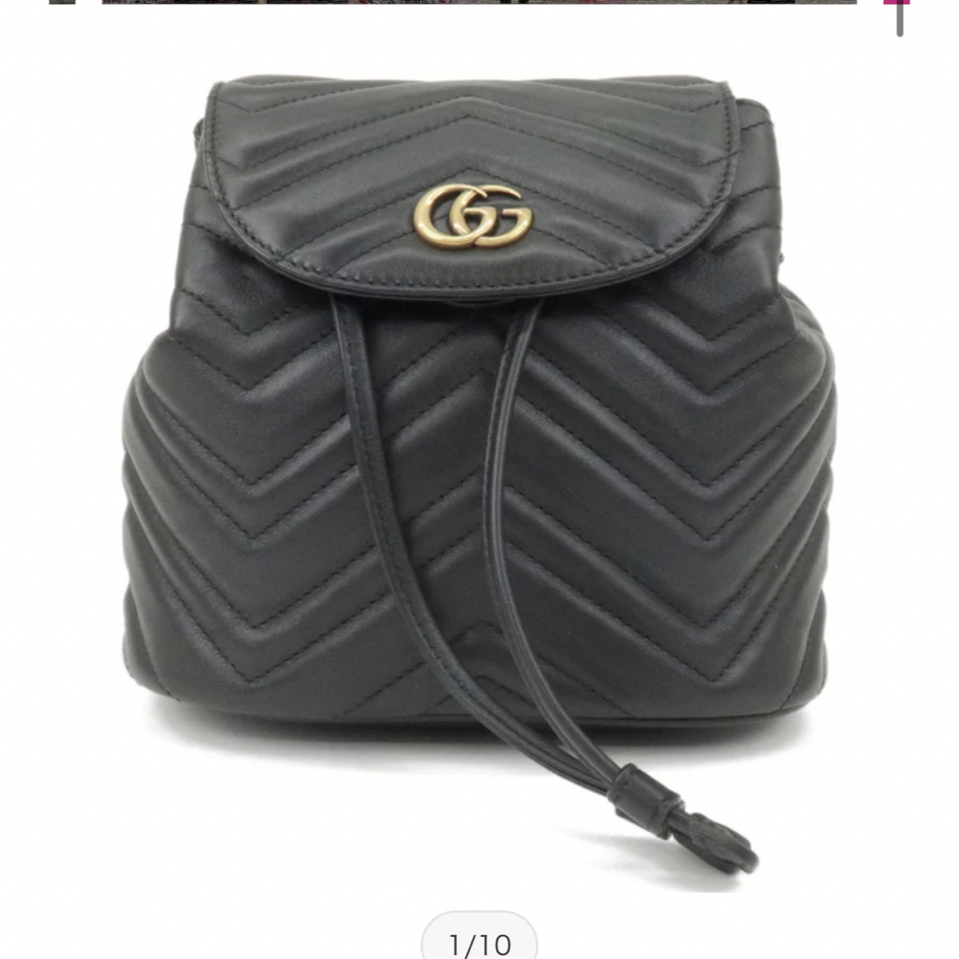 Gucci(グッチ)のグッチ GUCCI バックパック・リュック GG MARMONT 528129 レディースのバッグ(リュック/バックパック)の商品写真