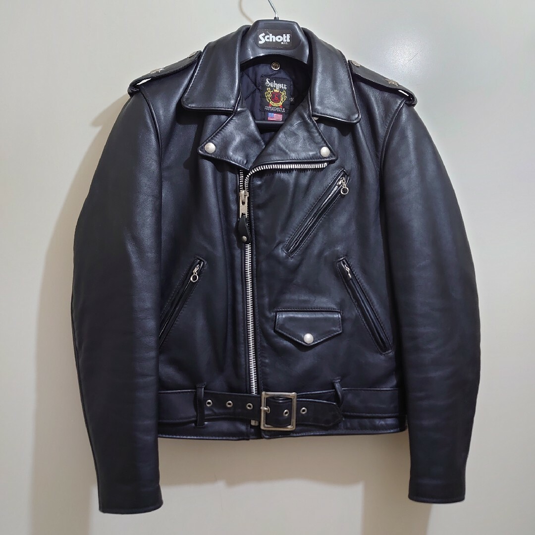 ☆新品同様☆SCHOTT613US 黒 ワンスター size 36 USA製-