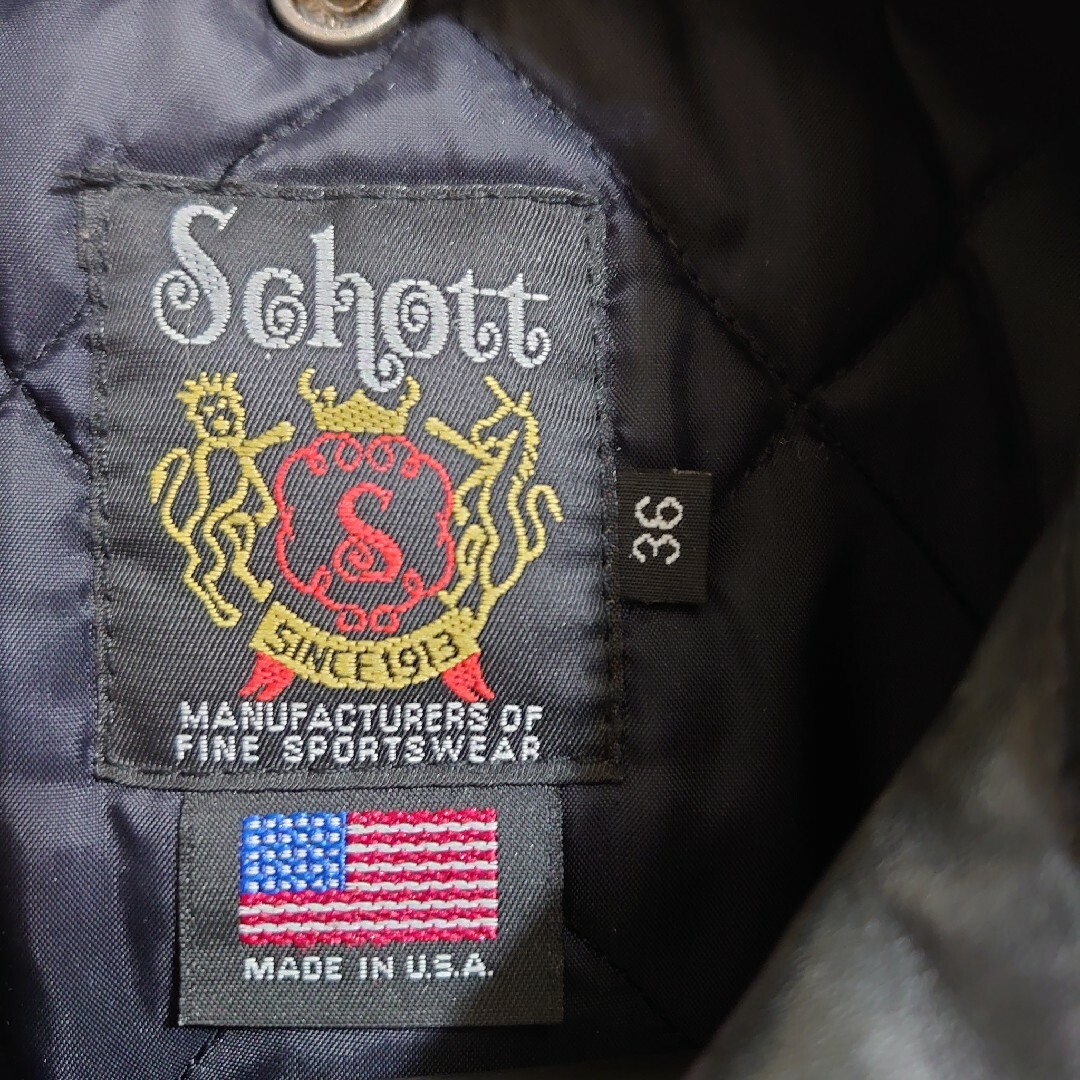 schott - ☆新品同様☆SCHOTT613US 黒 ワンスター size 36 USA製の