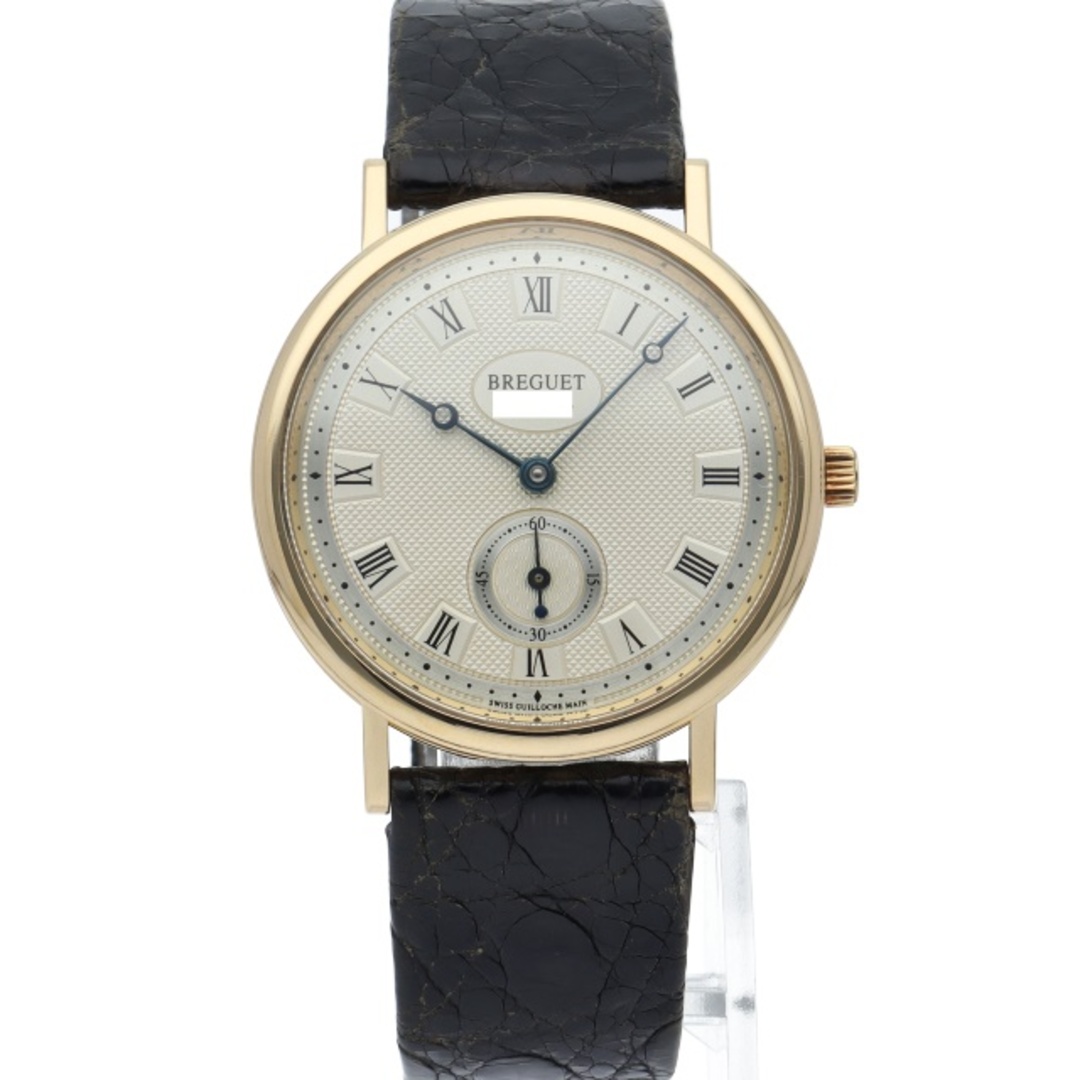 Breguet(ブレゲ)のブレゲ クラシック メンズ時計 手巻 裏スケルトン Classic Hand Wind 3917BA/15/286 箱 K18YG/革 メンズ時計 シルバー 仕上げ済 美品 【中古】 メンズの時計(その他)の商品写真