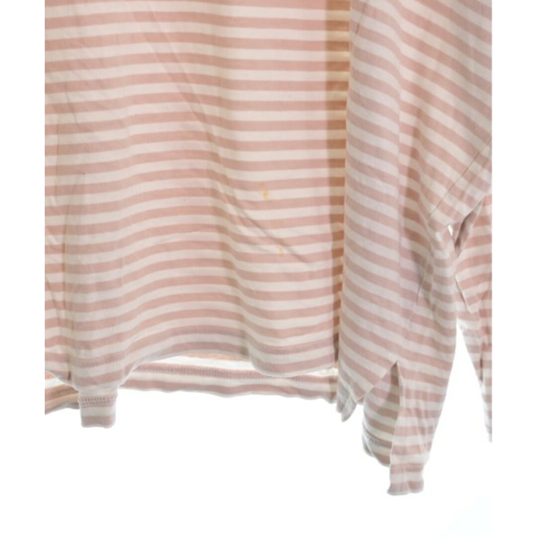 WIFFLE(ウィッフル)のwiffle ウィッフル Tシャツ・カットソー F ピンクx白(ボーダー) 【古着】【中古】 レディースのトップス(カットソー(半袖/袖なし))の商品写真