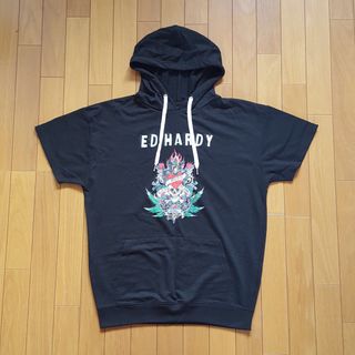 Ed Hardy エドハーディ　ジップアップパーカー　タイガー　ドラゴン　黒　M