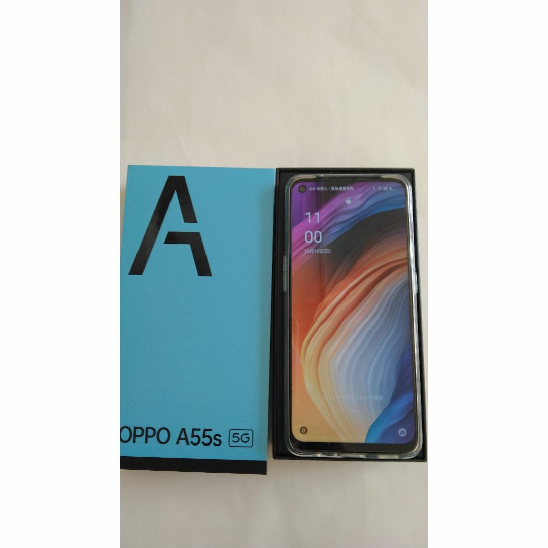 ホット製品 OPPO A55s 5G ブラック 64 GB SIMフリー