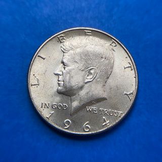 ケネディ　ハーフダラー銀貨　㊿　1964D　アメリカ　JFK(貨幣)