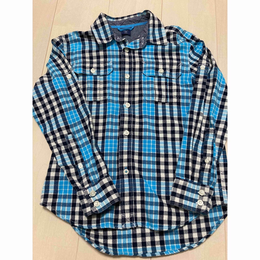 GAP(ギャップ)のGAP チェックシャツ キッズ/ベビー/マタニティのキッズ服男の子用(90cm~)(ブラウス)の商品写真