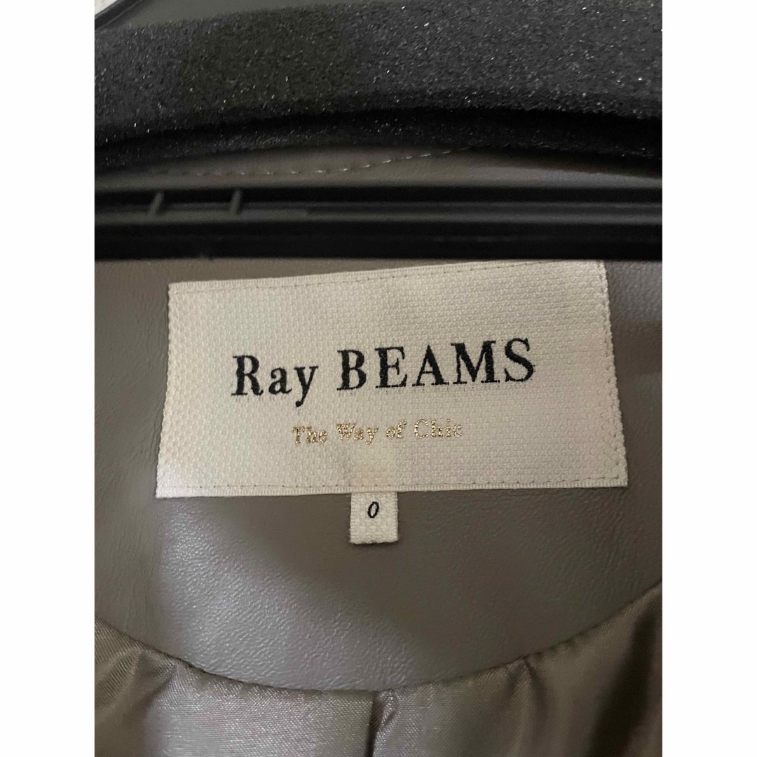 Ray BEAMS ノーカラーレザージャケット