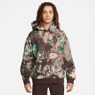 海外限定色】ナイキ ACG TF TUFF 総柄フリース パーカー 海外XL-