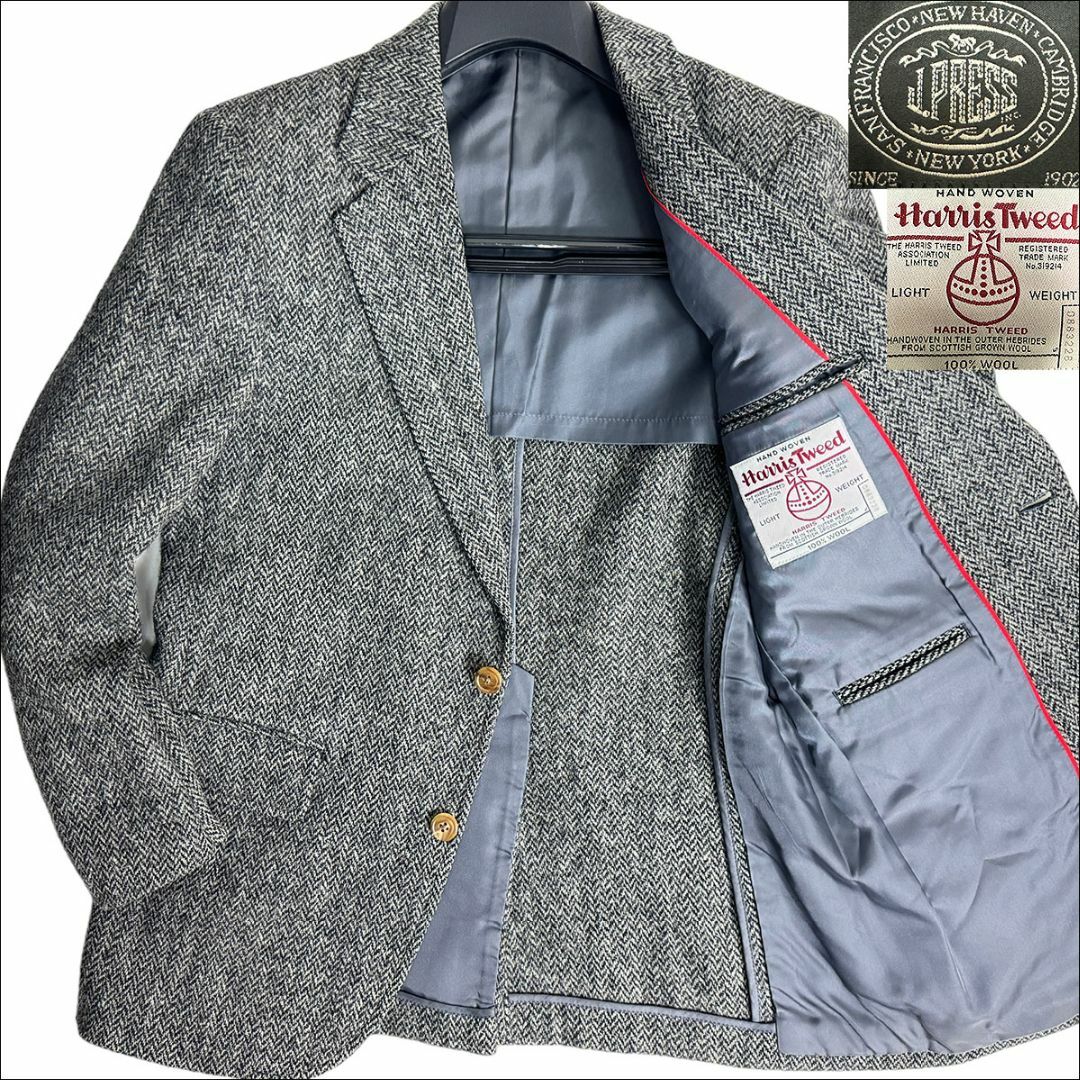 美品 J.PRESS × Harris Tweed テーラードジャケット-