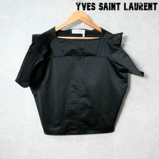 Yves Saint Laurent - 美品 Yves Saint Laurent サテン スクエアネック