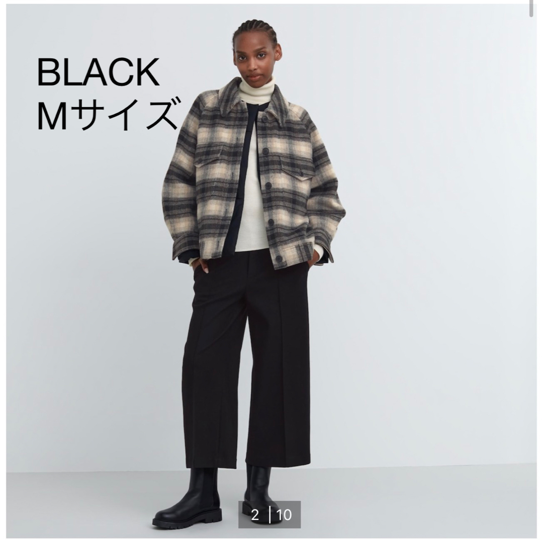 UNIQLO(ユニクロ)のブラッシュドジャージークロップドパンツ レディースのパンツ(カジュアルパンツ)の商品写真