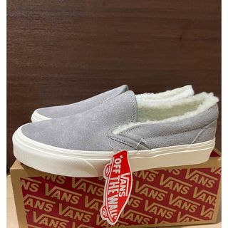 ヴァンズ(VANS)のUS企画【vans】バンズ　ヴァンズ　ボア　グレー　スリッポン(スニーカー)