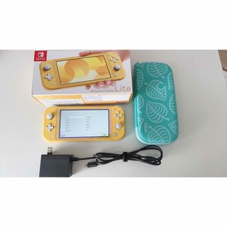 ニンテンドースイッチ(Nintendo Switch)のNintendo Switch Lite  イエロー　ケース付(家庭用ゲーム機本体)