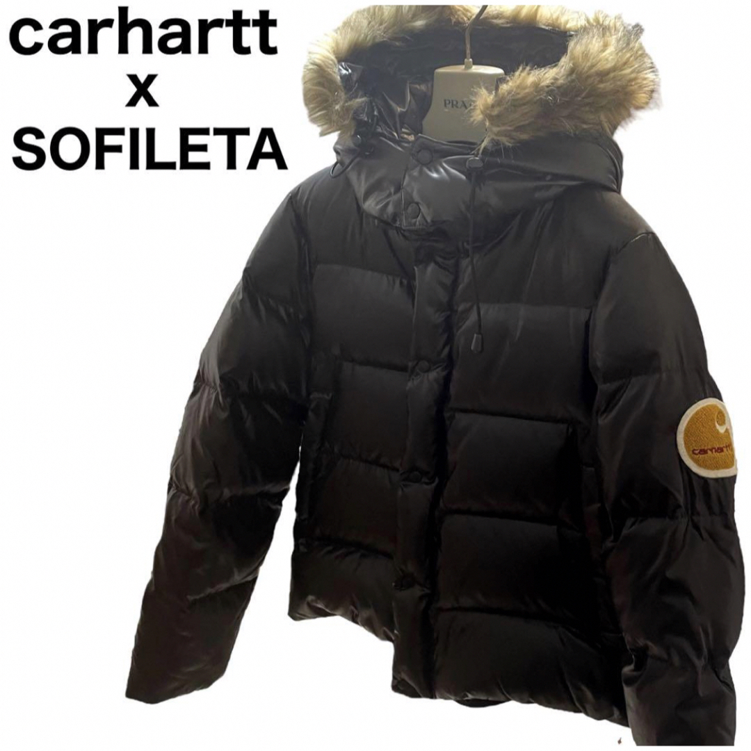 メンズcarhartt SOFILETA ダウンジャケット　3way ファー　フード