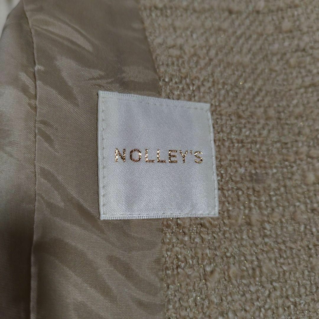 NOLLEY'S - ノーリーズ ノーカラーツイードセットアップ スーツ上下