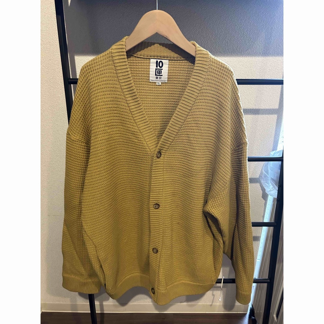 希少 10匣 FOOTSIES CARDIGAN XL マスタード TENBOX