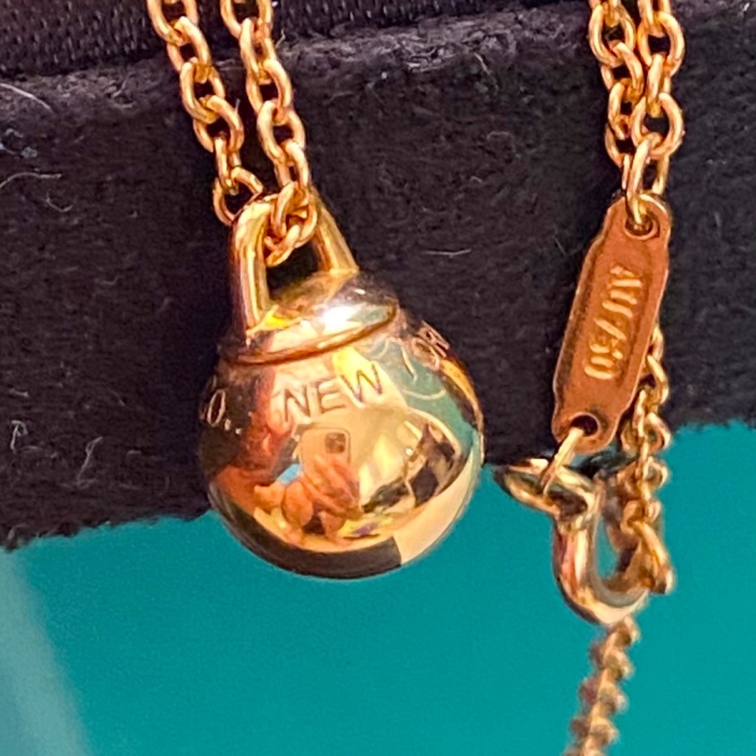 tiffanyハードウェアボールk18ネックレス-