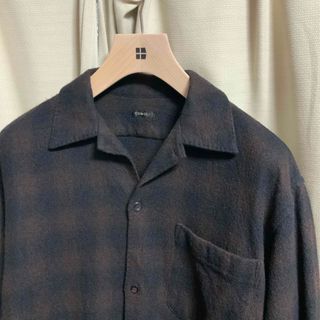 23ss コモリ comoli ウールシルク 半袖オープンカラーシャツ　サイズ2