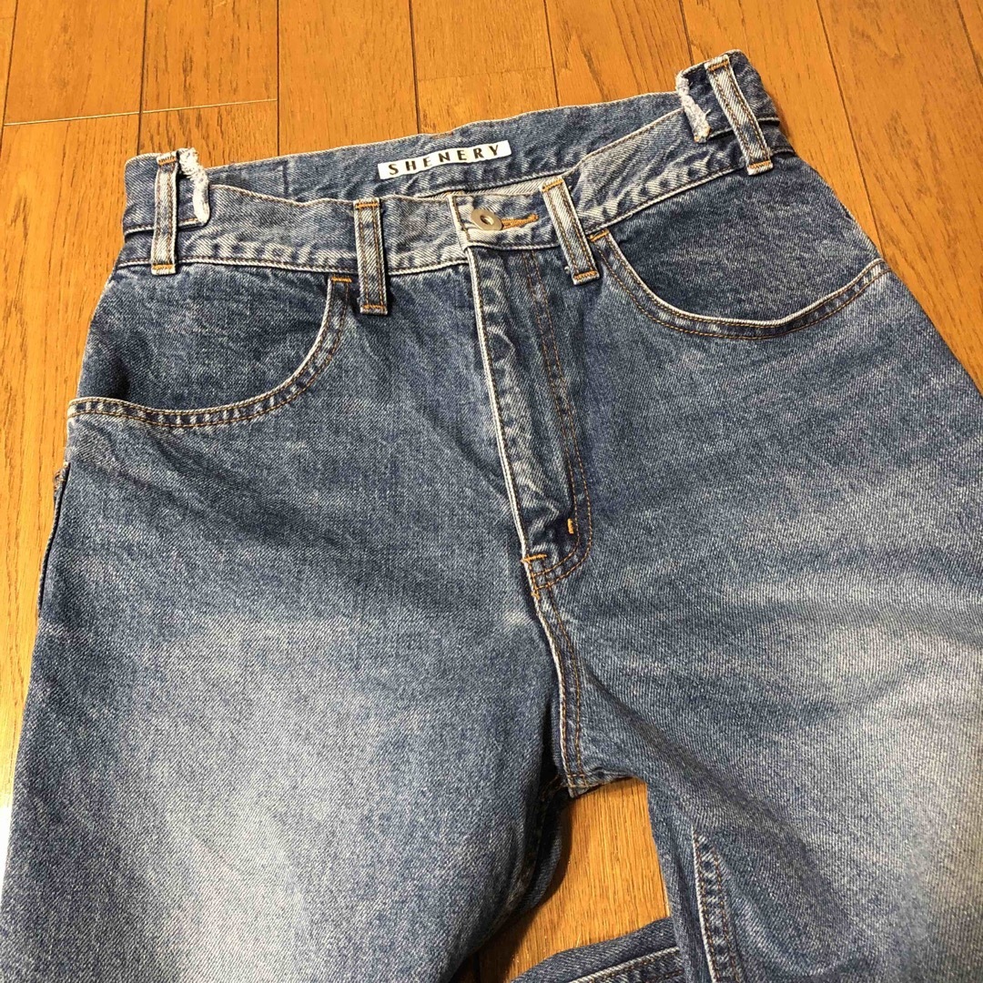 SALE【美品】SHENERY ウエストデザインフレアデニム 38の通販 by