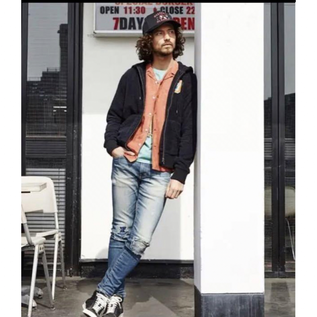 HYSTERIC GLAMOUR(ヒステリックグラマー)のヒステリックグラマー  HYSTERIC GLAMOUR KPR加工　デニム メンズのパンツ(デニム/ジーンズ)の商品写真