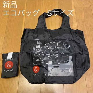 BeMee & TOKYOエコバッグ Sサイズ ブラック 東京 地図(エコバッグ)