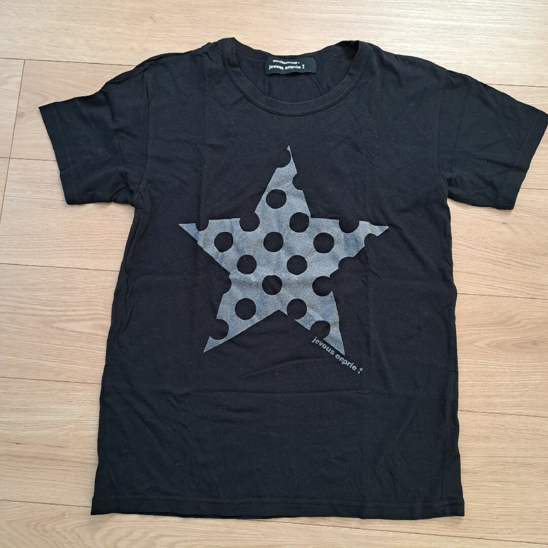 mercibeaucoup(メルシーボークー)のメルシーボークー☆星プリント黒TシャツLサイズ メンズのトップス(Tシャツ/カットソー(半袖/袖なし))の商品写真