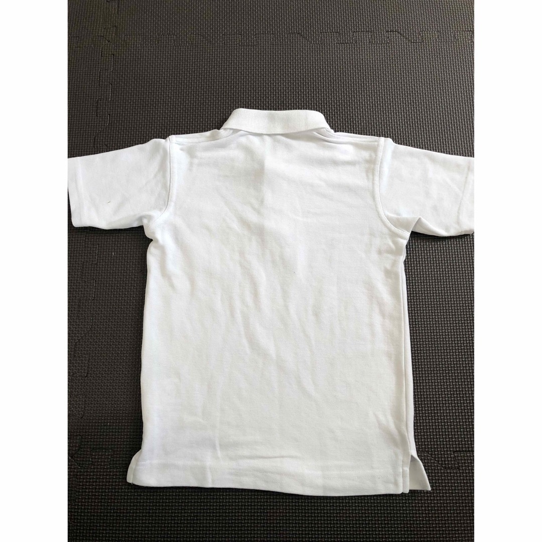 ポロシャツ　白 キッズ/ベビー/マタニティのキッズ服男の子用(90cm~)(Tシャツ/カットソー)の商品写真
