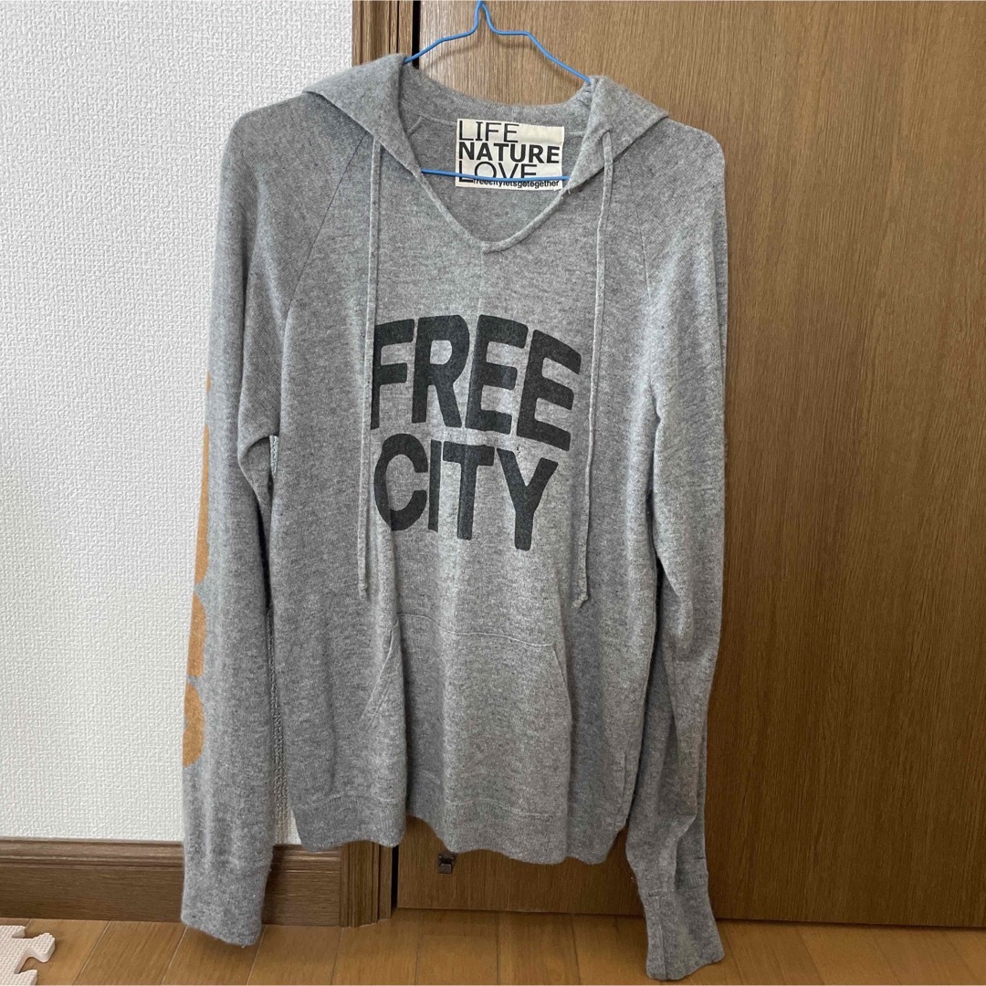 Ron Herman(ロンハーマン)のフリーシティ  FREE CITY カシミヤパーカー　キムタク着　同型同色 メンズのトップス(パーカー)の商品写真