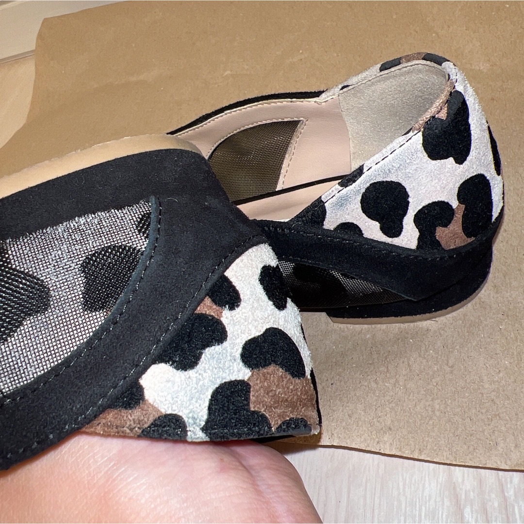 DIANA(ダイアナ)のDIANA パンプス シースルー ヒョウ柄 レディースの靴/シューズ(ハイヒール/パンプス)の商品写真