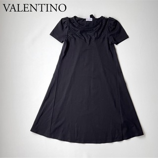 レッドヴァレンティノ(RED VALENTINO)の美品　RED VALENTINO レッドヴァレンティノ　フレアワンピース　ドレス(ひざ丈ワンピース)