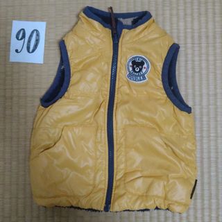 新品 ミキハウスダブルB 110 リバーシブルダウンベスト 男の子 女の子