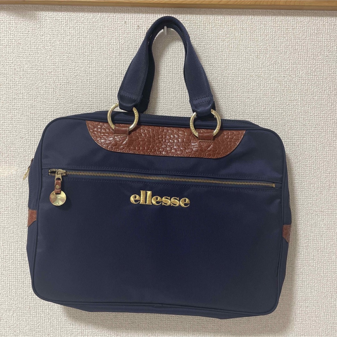 ellesse - 【希少】エレッセ キャンバス×クロコ型押し ビジネストート