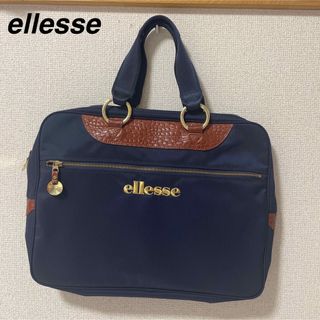 エレッセ(ellesse)の【希少】エレッセ　キャンバス×クロコ型押し　ビジネストートバッグ(トートバッグ)