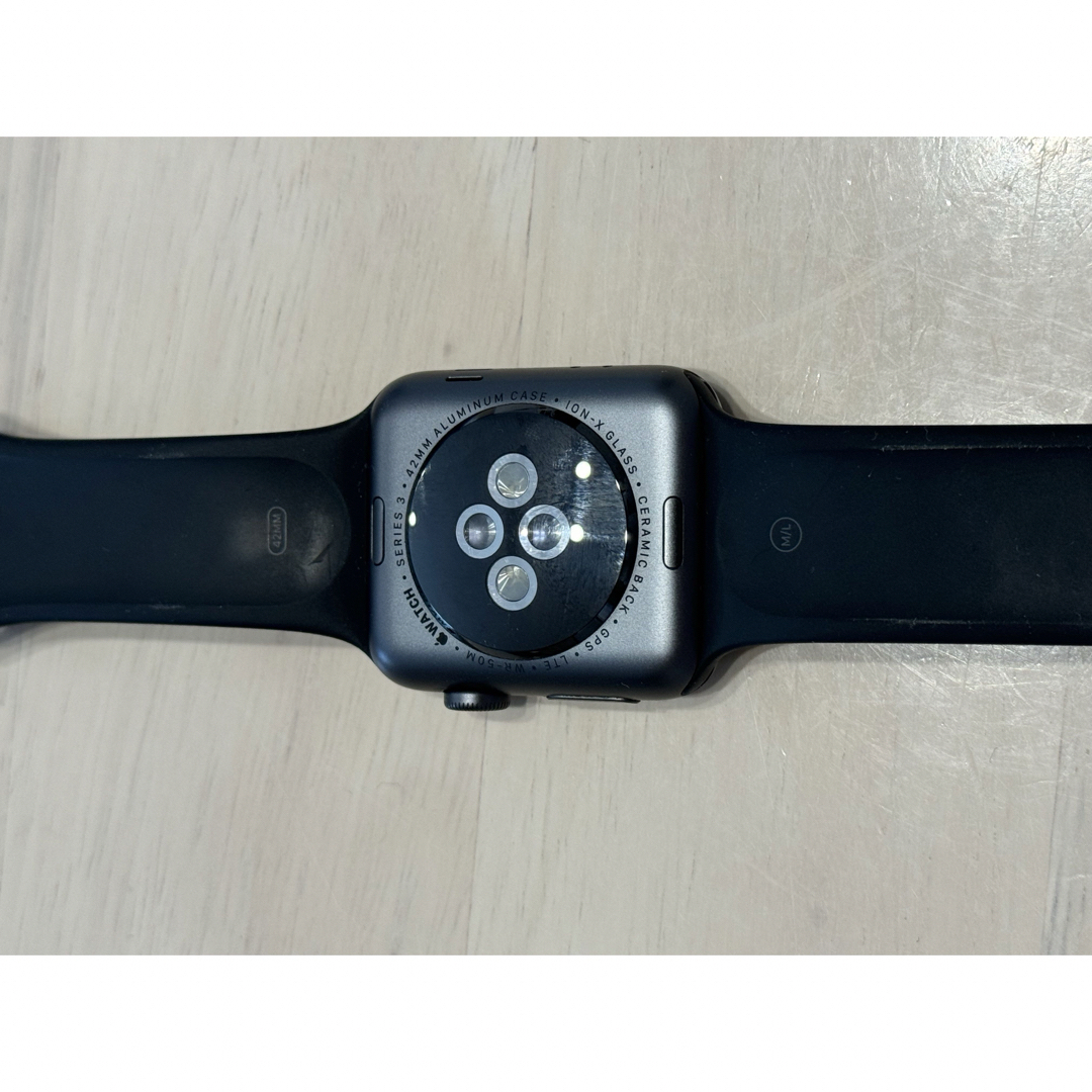 Apple Watch WR-50M 42mm series3 ラバー バンド