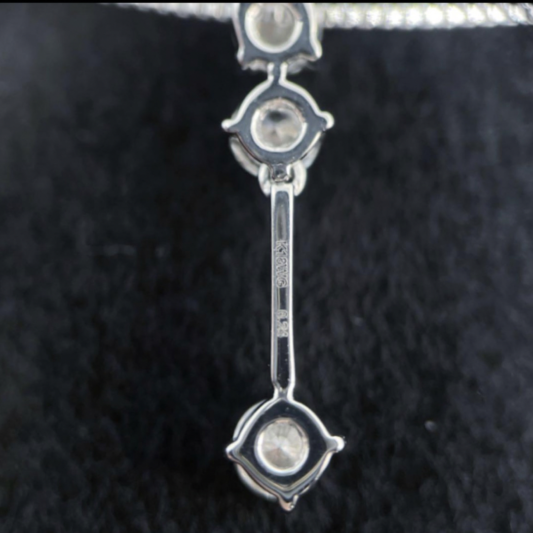 trilogy(トリロジー)のako様専用　k18WG ダイヤモンド　ネックレス レディースのアクセサリー(ネックレス)の商品写真