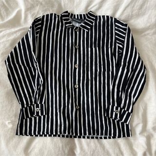 marimekko - 美品　マリメッコ　シャツ　ヨカポイカ　白黒　120