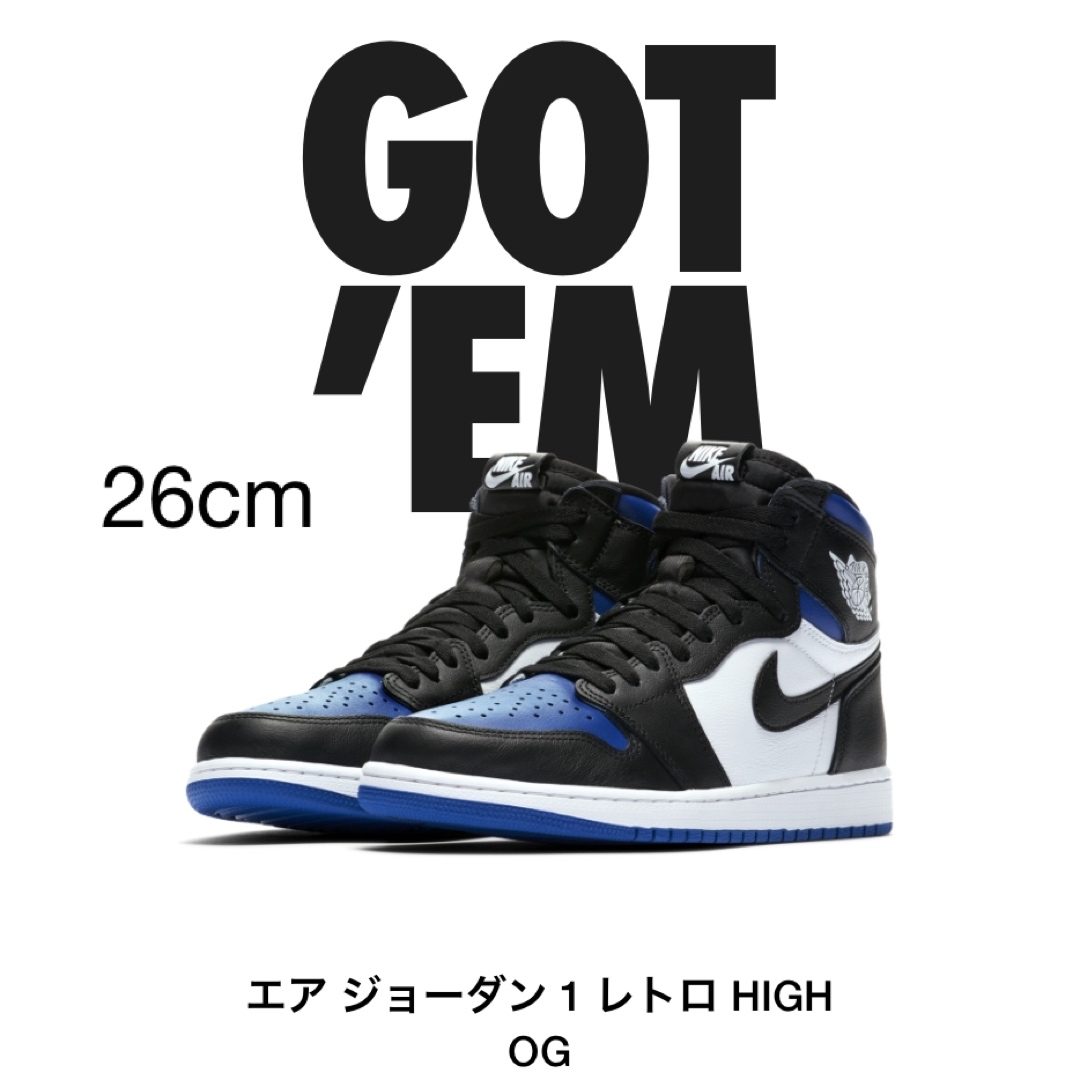 Nike Air Jordan1 Retro High OG Royal Toe