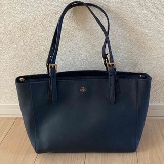 トリーバーチ(Tory Burch)のトリーバーチ  レザートートバッグ　ネイビー(トートバッグ)