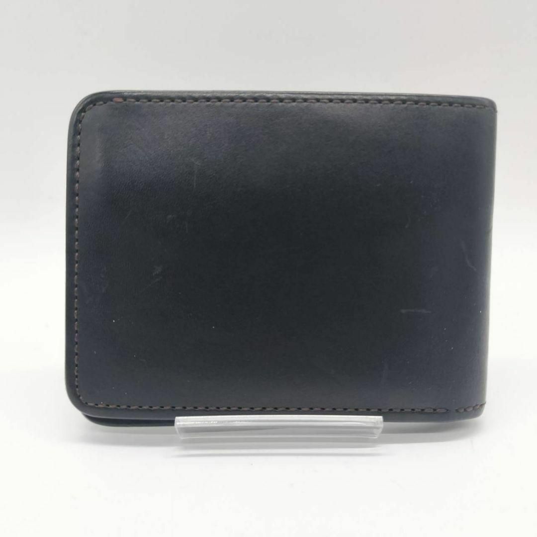 【美品】ワイルドスワンズ 二つ折り財布 ウィングス サドルブルアップ レザー 黒 2