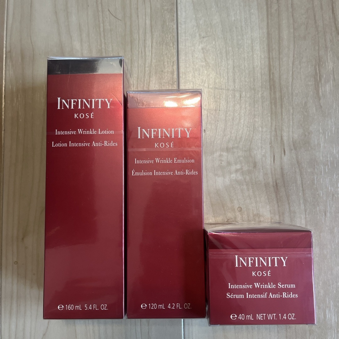 Infinity(インフィニティ)のインフィニティ インテンシブ リンクル3点セット コスメ/美容のスキンケア/基礎化粧品(化粧水/ローション)の商品写真