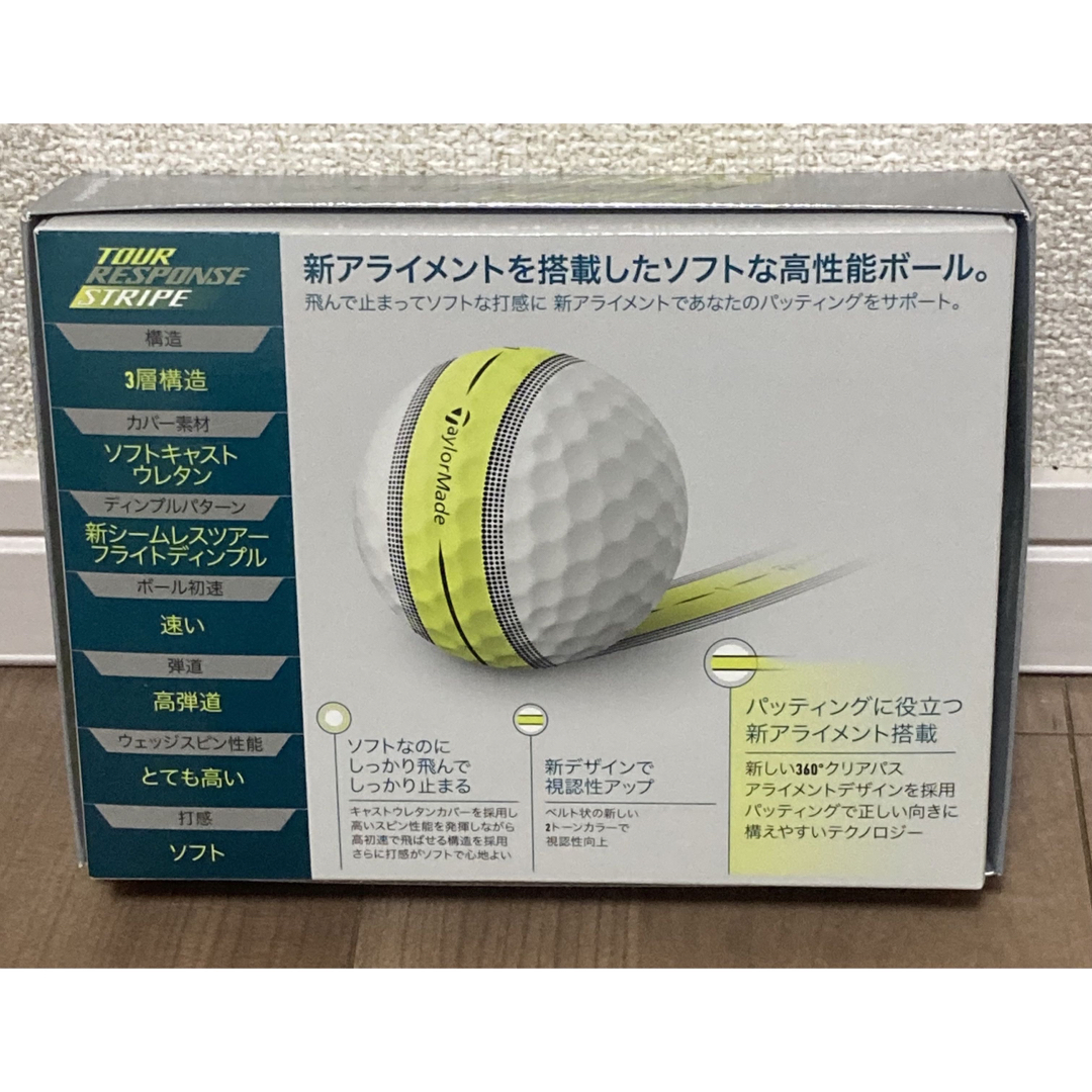 TaylorMade(テーラーメイド)の新品■テーラーメイド■ツアーレスポンス ストライプ '2022■1ダース スポーツ/アウトドアのゴルフ(その他)の商品写真