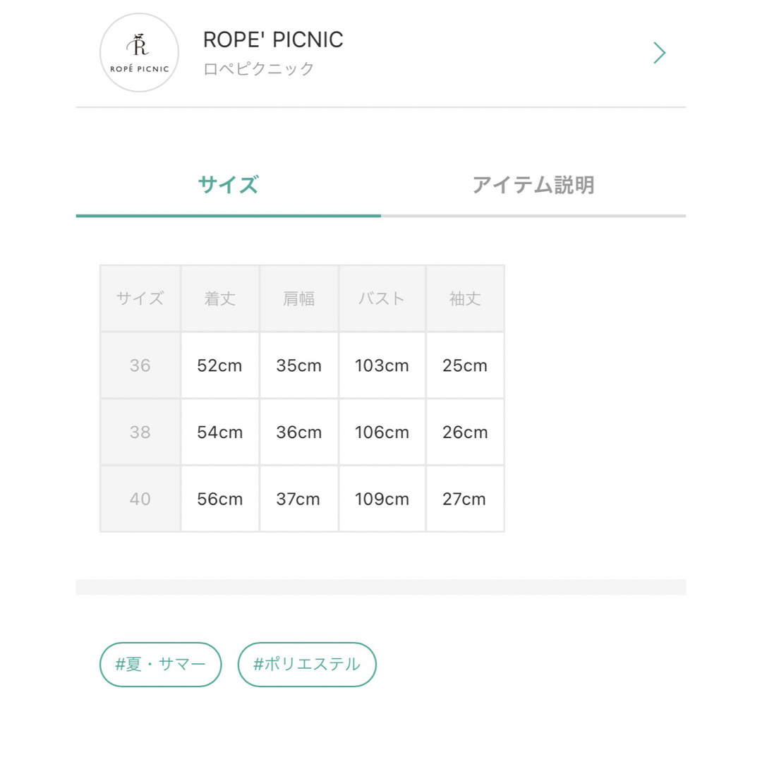 Rope' Picnic(ロペピクニック)のロペピクニック　ドビードットジョーゼットブラウス　36 レディースのトップス(シャツ/ブラウス(半袖/袖なし))の商品写真