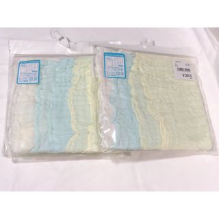 西松屋 - 西松屋　ガーゼハンカチ　5枚組　2点セット　新品　ベビー用品