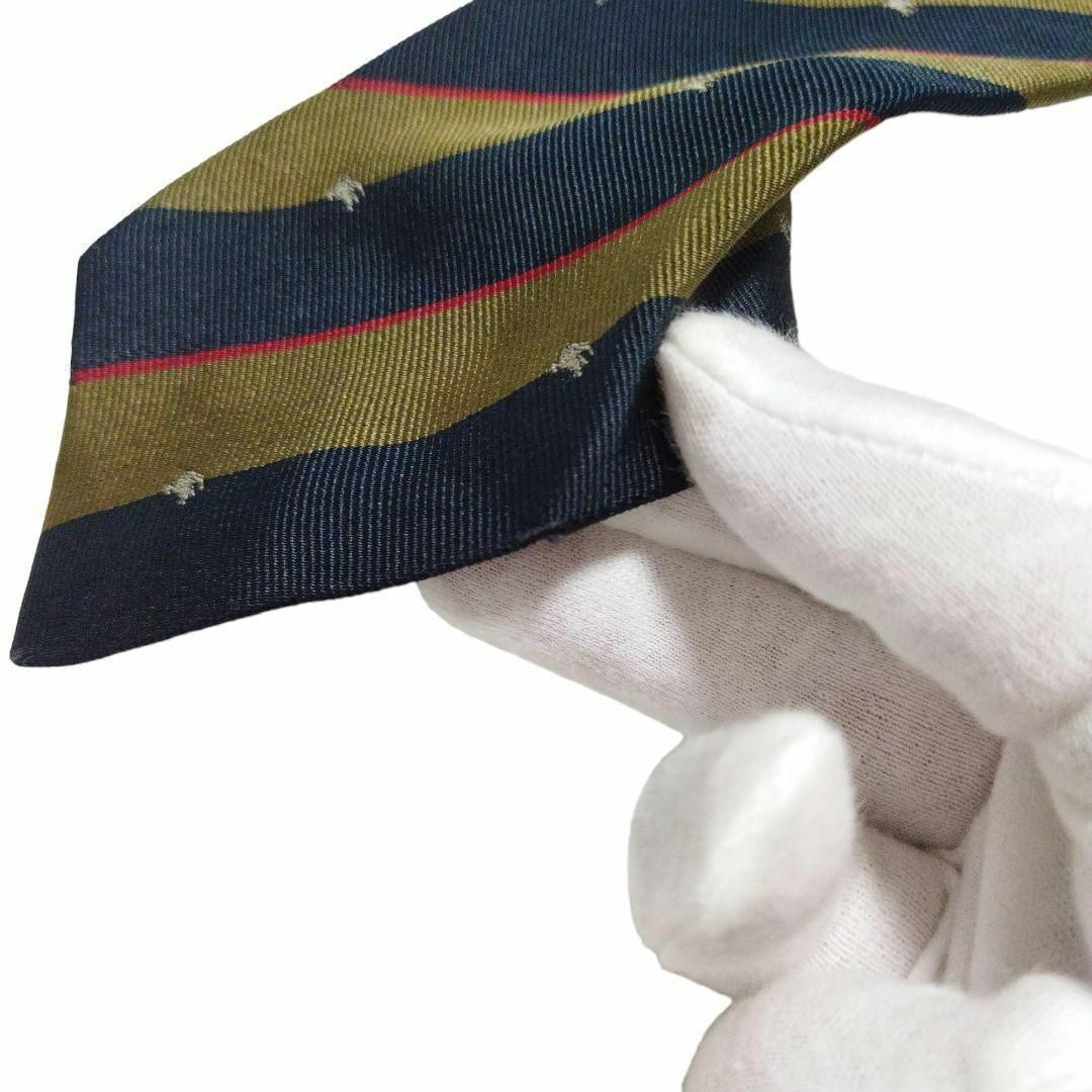 BURBERRY - 【イギリス製】バーバリーズ ネクタイ ネイビー カーキ色