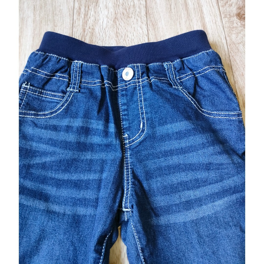 しまむら ウエストゴムストレッチスキニーデニムパンツ 150cm