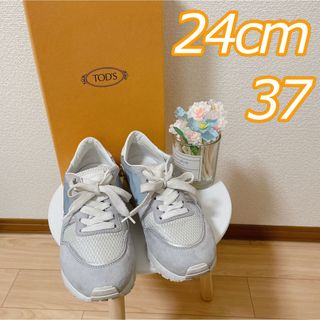 ほぼ新品❤️トッズ T PROJECT ロゴタン スニーカー 36(約23cm)-