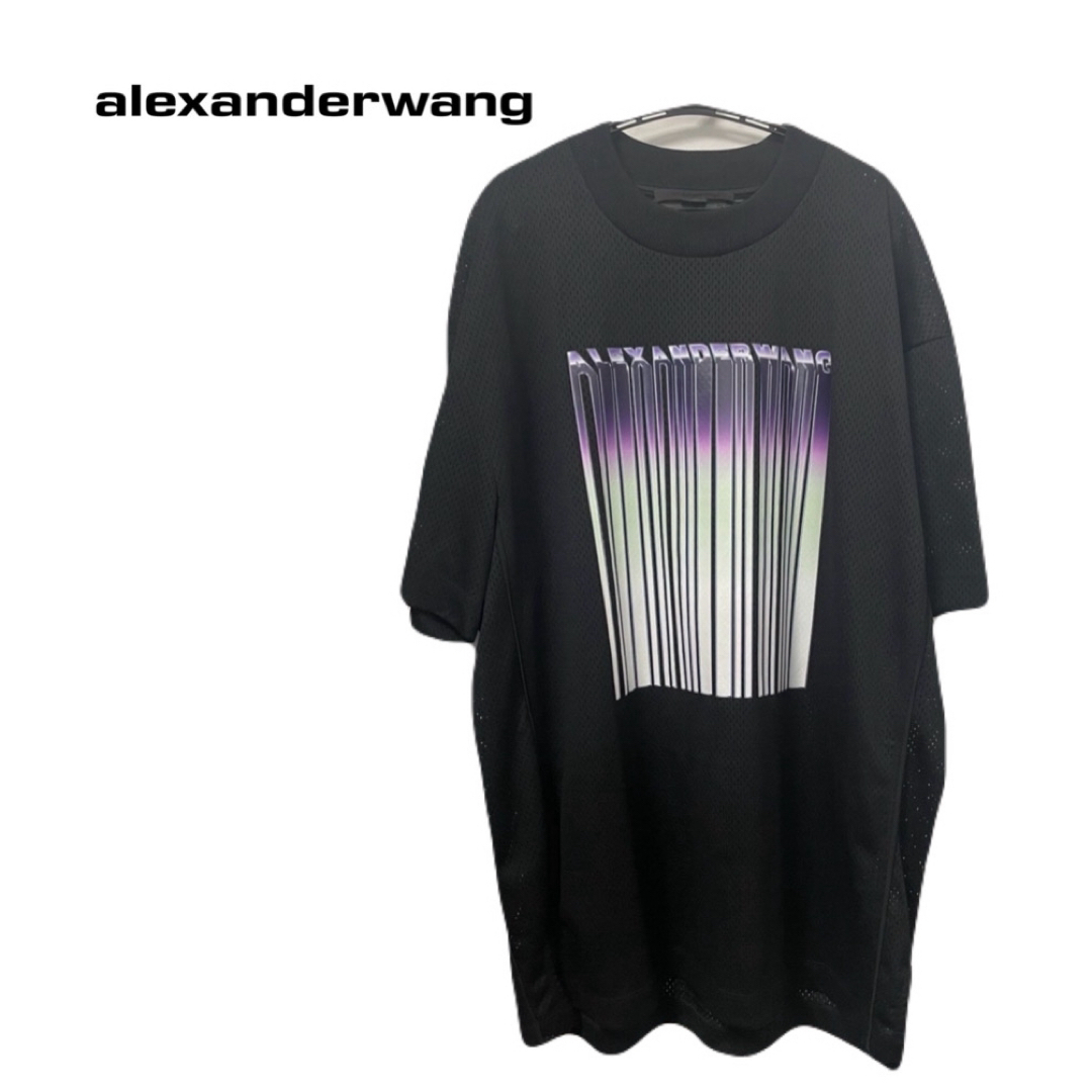 Alexander Wang(アレキサンダーワン)のAlexander wang バーコード メッシュTシャツ BTS ジン着用 メンズのトップス(Tシャツ/カットソー(半袖/袖なし))の商品写真
