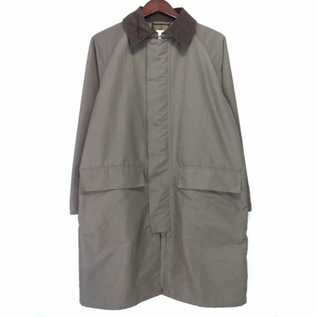 バブアー Barbour ■ 【 OVERSIZED BURGHLEY 2001184 】 オーバーサイズ バーレー ノンワックス コーデュロイ 切り替え ロング コート ジャケット w15668